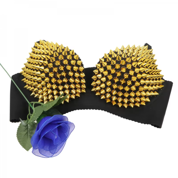 Cyberpunk spike studded bra