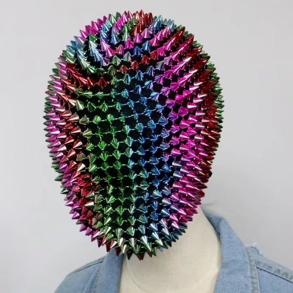 Cyberpunk spike full face mask