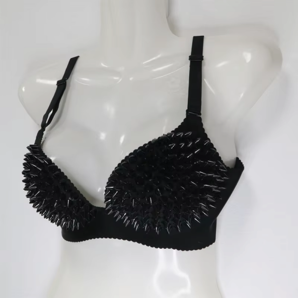 Cyberpunk spike studded bra