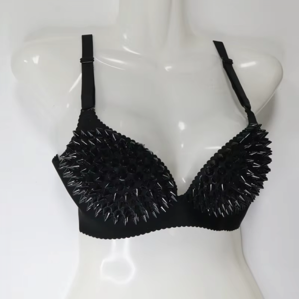 Cyberpunk spike studded bra