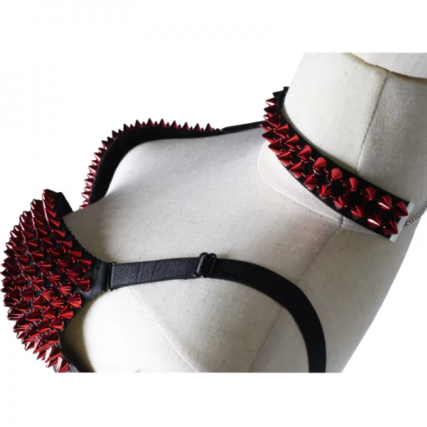 Cyberpunk spike studded bra