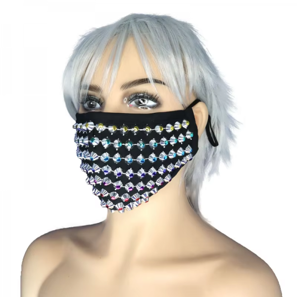 Spike half face mask