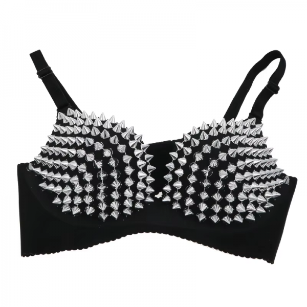 Cyberpunk spike studded bra