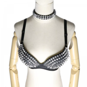 Cyberpunk spike studded bra