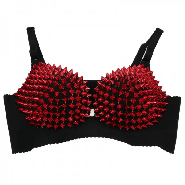 Cyberpunk spike studded bra