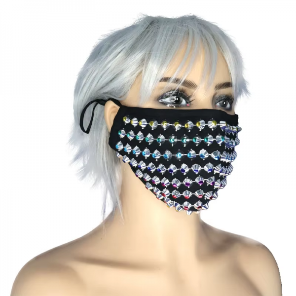 Spike half face mask