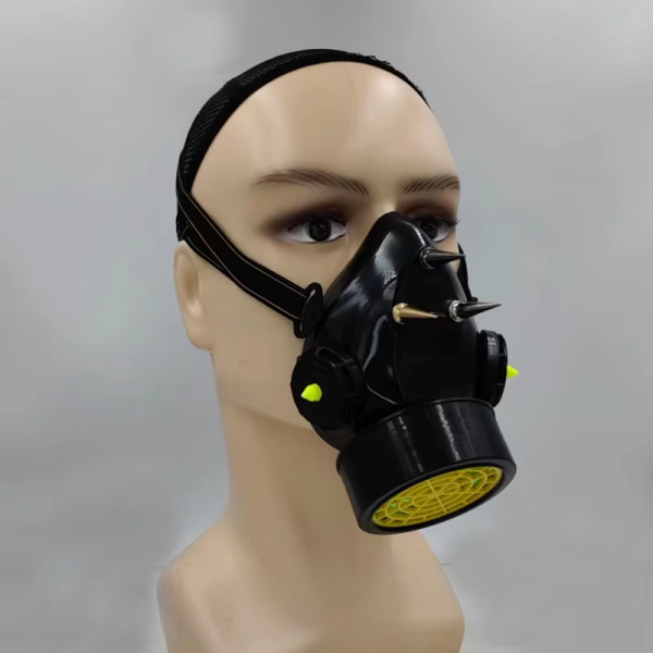 LED single head gas mask