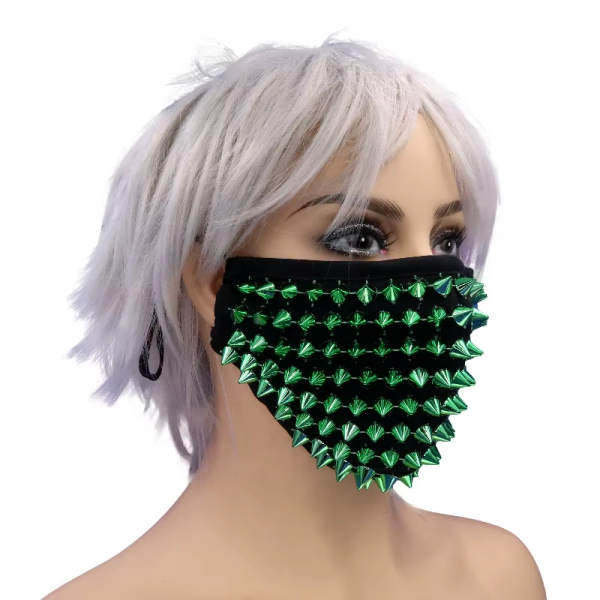 Spike half face mask