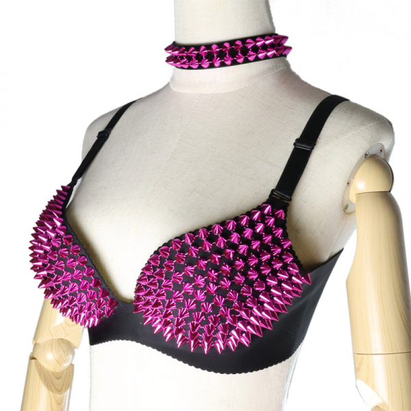 spike cyberpunk bra