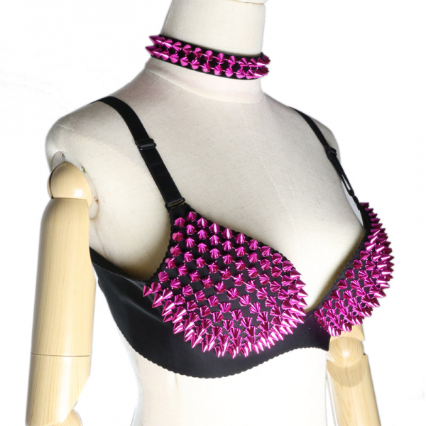 spike cyberpunk bra