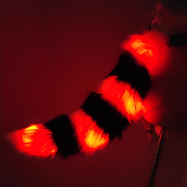 LED faux fur tail