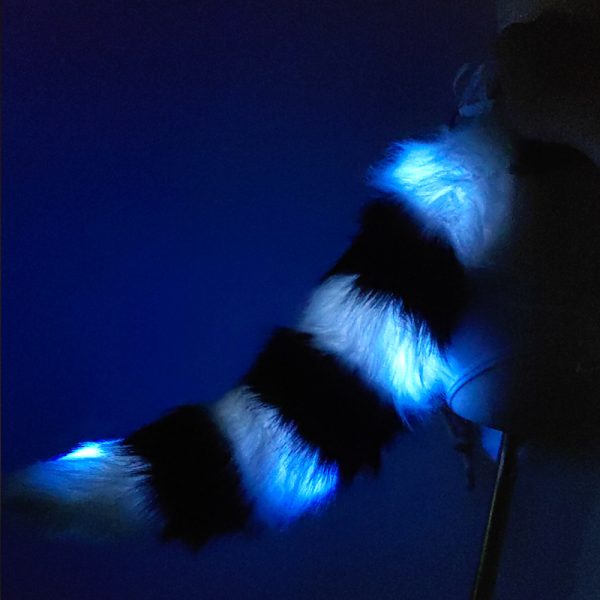 LED faux fur tail