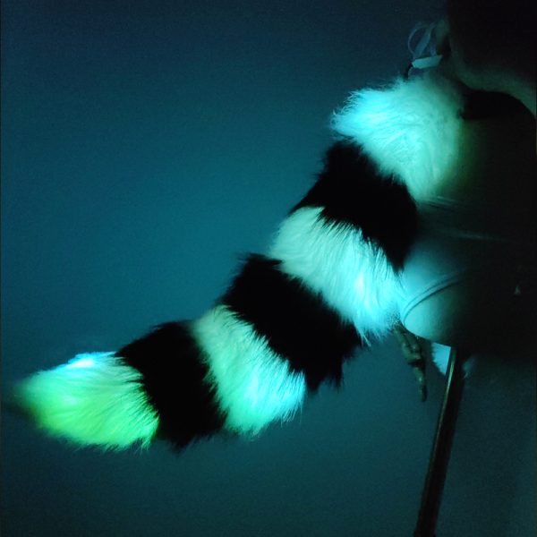 LED faux fur tail