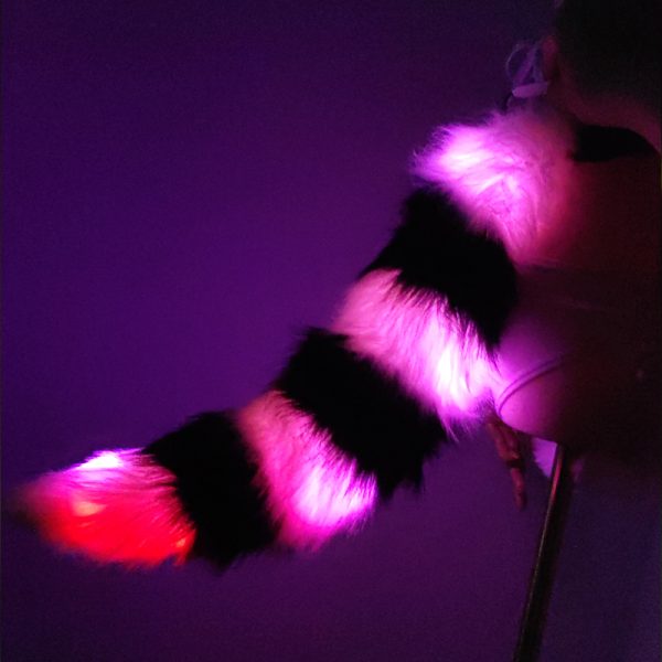 LED faux fur tail