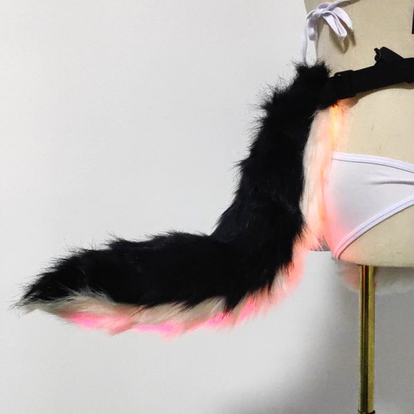 LED faux fur tail