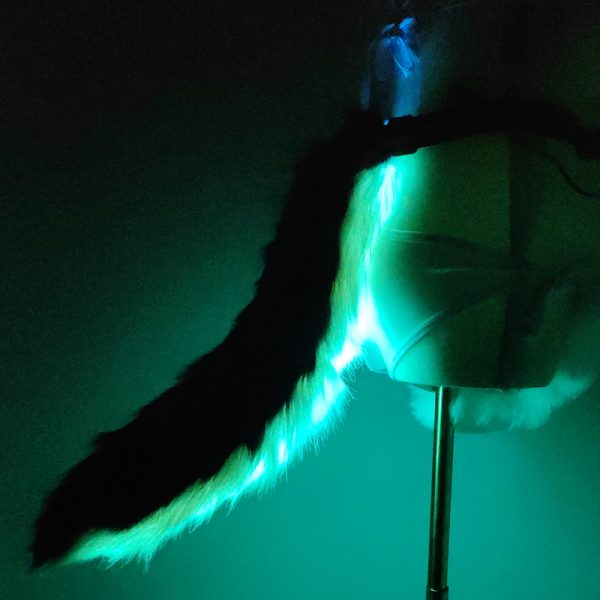 LED faux fur tail