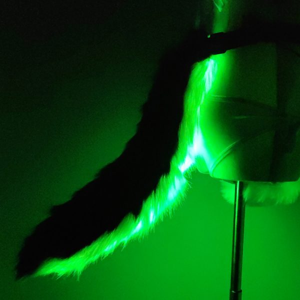 LED faux fur tail