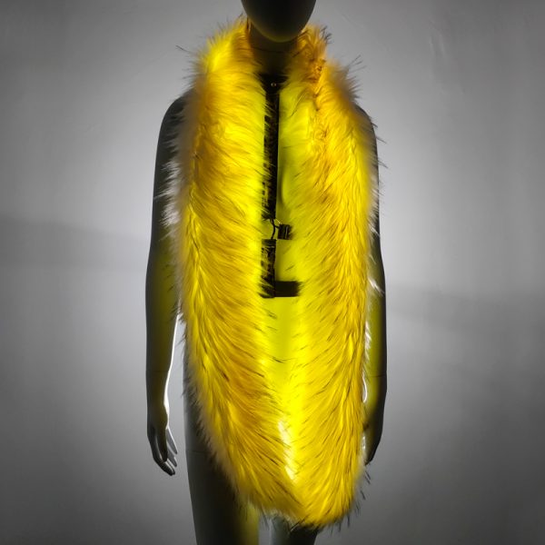 LED faux fur scarf