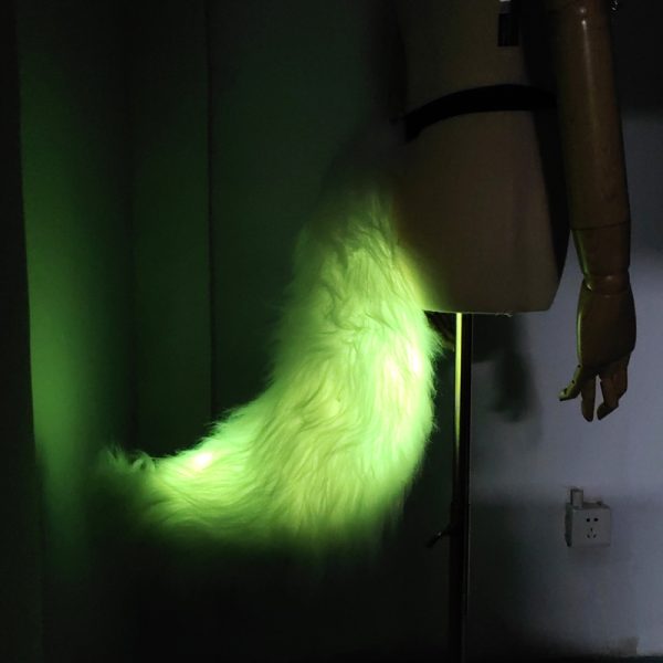 LED faux fur tail