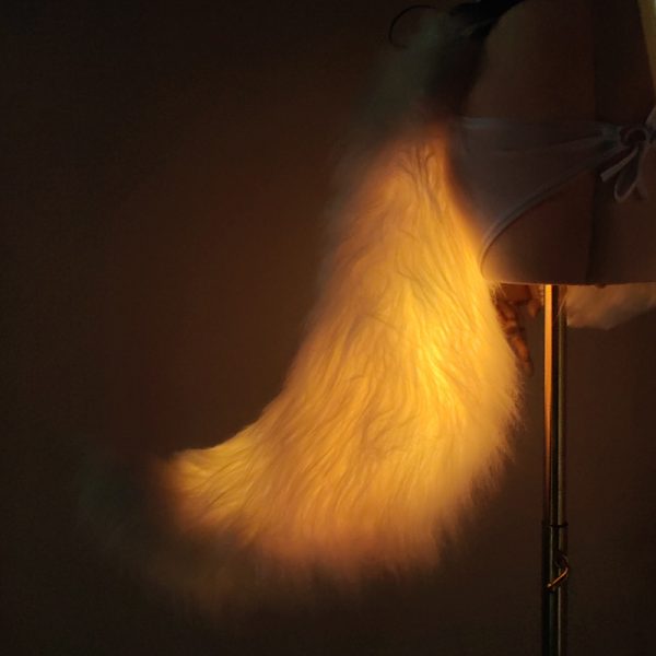 LED faux fur tail