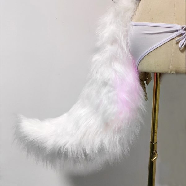 LED faux fur tail