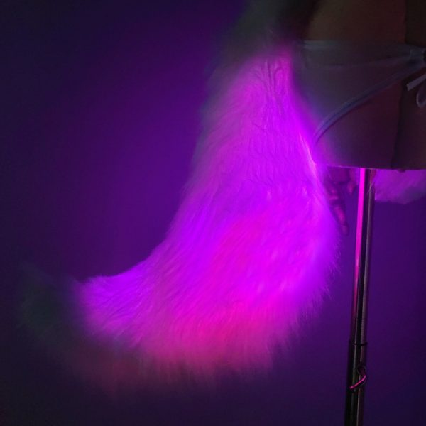 LED faux fur tail