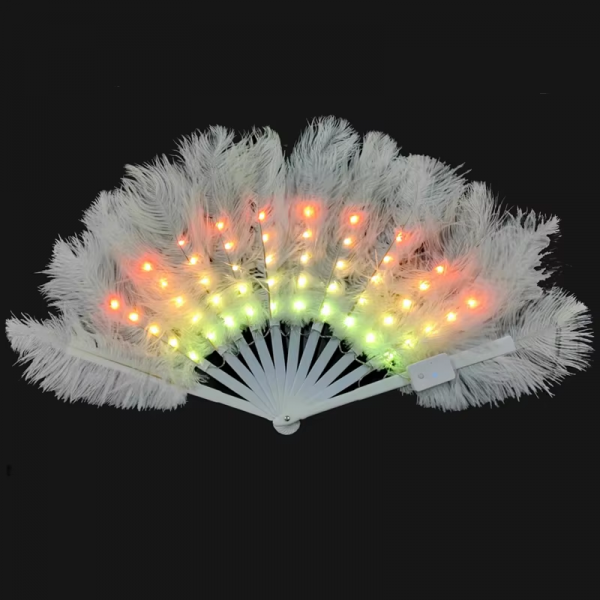 LED faux fur fan